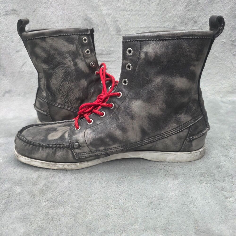 SEBAGO Men's Dockside Lighthouse Tinsel Black Boots Size 13M
